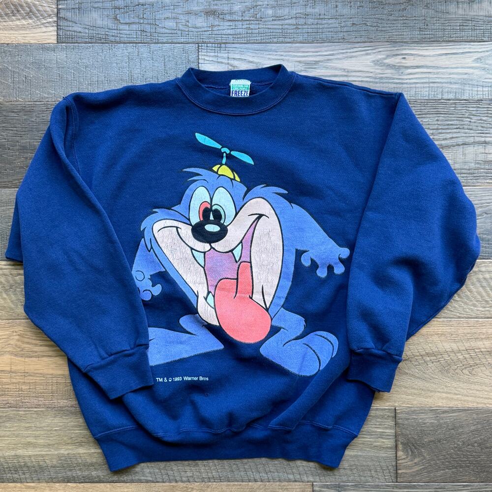 Vintage 1993 Dizzy Devil Tiny Tunes FREEZE Crewneck